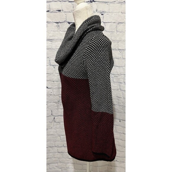 Calvin Klein Colorblock Cotton Knit Pullover Sweater Cowl Beck Size Medium - Picture 3 of 7